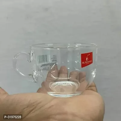 Transparent Tea Cup Coffee Cup Made of Crystal Clear Glass 150 ml Set of 1-thumb3