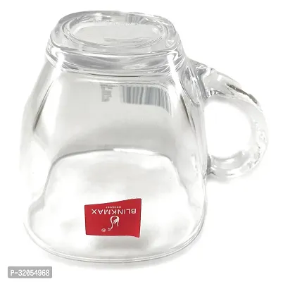 Transparent Square Shape Tea Cup Coffee Cup Made of Crystal Clear Glass 155 ml Set of 1-thumb2