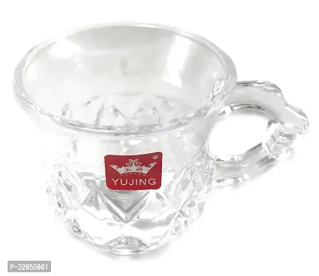 Transparent Tea Cup Coffee Cup Made of Crystal Clear Glass 140 ml Set of 1-thumb3