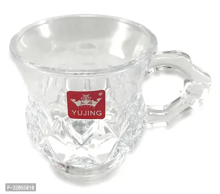 Transparent Tea Cup Coffee Cup Set of 2 Made of Crystal Clear Glass 140 ml-thumb0