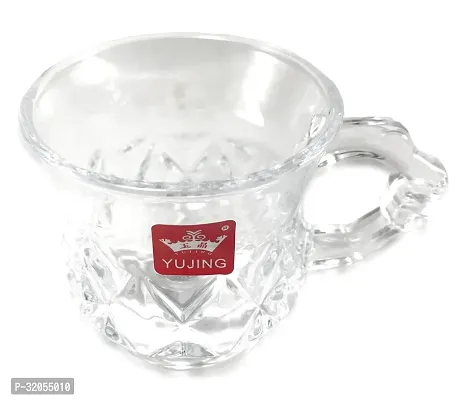 Transparent Tea Cup Coffee Cup Set of 2 Made of Crystal Clear Glass 140 ml-thumb4