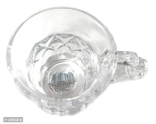 Transparent Tea Cup Coffee Cup Set of 2 Made of Crystal Clear Glass 140 ml-thumb2