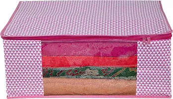 Non Woven Fabric Cloth Organizer Wardobe With Transparent Window Storage Bag-thumb1