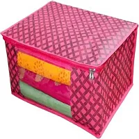 7 Pink Check Saree Cover-thumb3