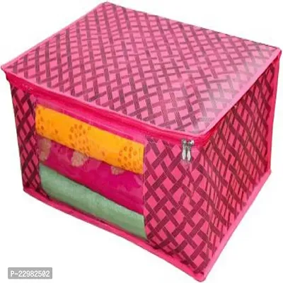 7 Pink Check Saree Cover-thumb4