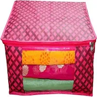 7 Pink Check Saree Cover-thumb1