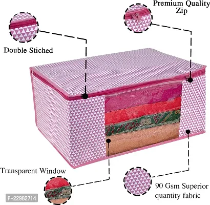 Non Woven Fabric Cloth Organizer Wardobe With Transparent Window Storage Bag-thumb4