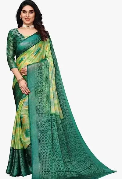 Kalavati Fashion Attractive Colorful Versatile Art Silk Brasso Saree