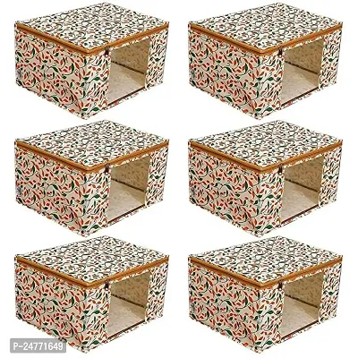Printed Non-Woven Saree Cover | Cloth Storage | Organizer With Transparent Window | Saree Covers For Storage|aree Packing Covers For Wedding (Multicolour)