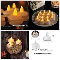 Acrylic Flameless And Smokeless Decorative Led Tea Light Candle Pack of 12-thumb2