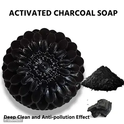 Activated Charcoal Handmade Bathing Shop 100gm-thumb3