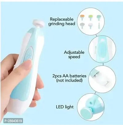 Baby Electric Nail Trimmer for New Born Baby with 6 Grinding Heads-thumb2