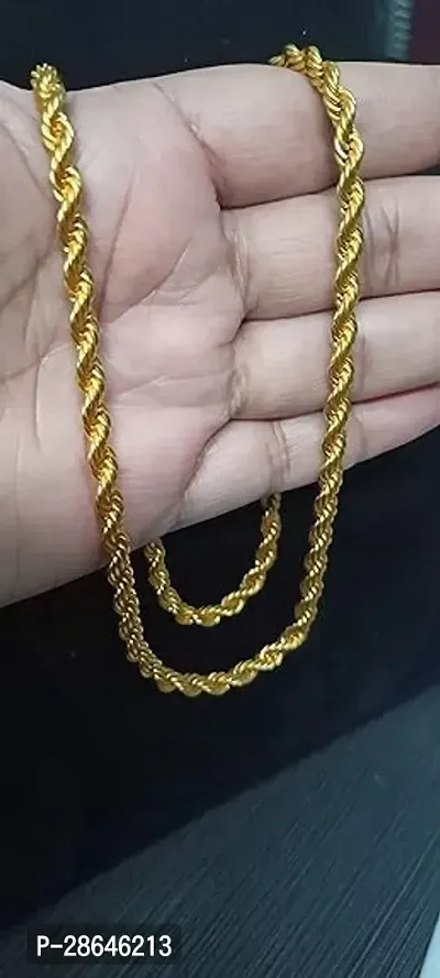 Stylish Golden Alloy Chain For Men-thumb3