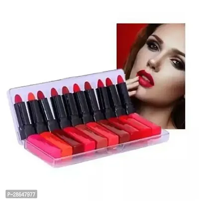 Pocket Matte Beauty Lipstick Set Of 10 Pcs - 30gm