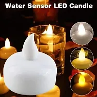 Acrylic Flameless And Smokeless Decorative Led Tea Light Candle Pack of 12-thumb1