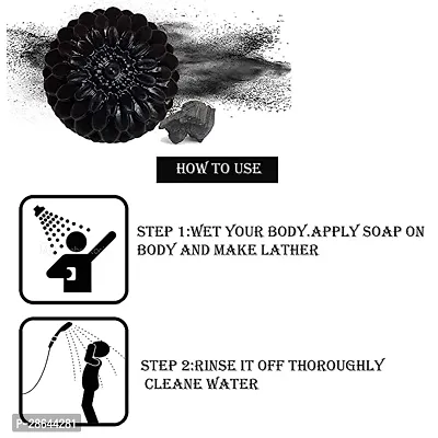 Activated Charcoal Handmade Bathing Shop 100gm-thumb2