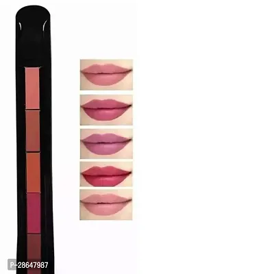 Awesome 5 In 1 Waterproof Matte Lipstick - 7.5gm-thumb0