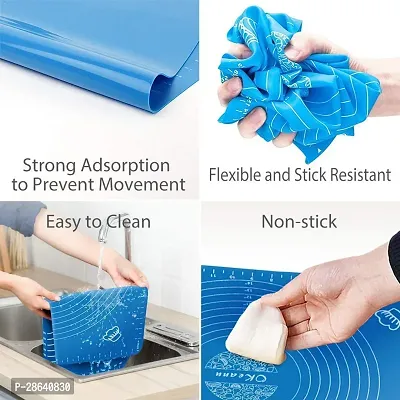 Useful Silicone Non-Sticky Stretchable Fondant Water Proof Roti Mat  50 X 40 Cm-thumb3