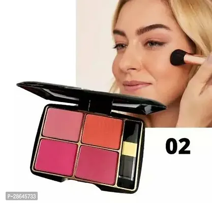 Blush 4 Multicolor Shades Ultra Blusher, Face Makeup Palette 4 Color-thumb0