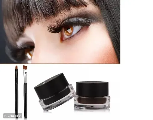 Gel Eyeliner With Brush 32gm - Brown, Black-thumb2