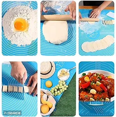 Useful Silicone Non-Sticky Stretchable Fondant Water Proof Roti Mat  50 X 40 Cm-thumb2