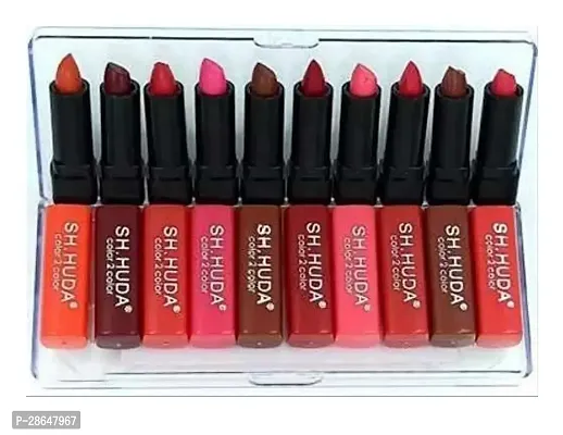 Pocket Matte Beauty Lipstick Set Of 10 Pcs - 30gm