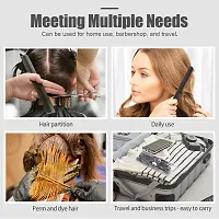 10Pcs Black Pro Hair Styling Hairdressing Plastic Brush Combs Set-thumb1