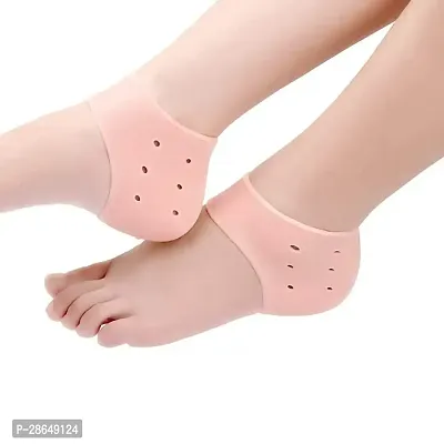 Silicone Gel Heel Pad Socks For Heel Swelling Pain Relief,Dry Hard Cracked Heels Repair Cream Foot Care Ankle Support Cushion - For Men And Women-thumb0