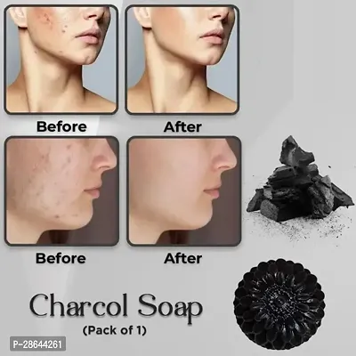 Activated Charcoal Handmade Bathing Shop 100gm-thumb0