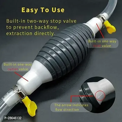 Portable Manual Fuel Transfer Pump Kit with 2 M Hose