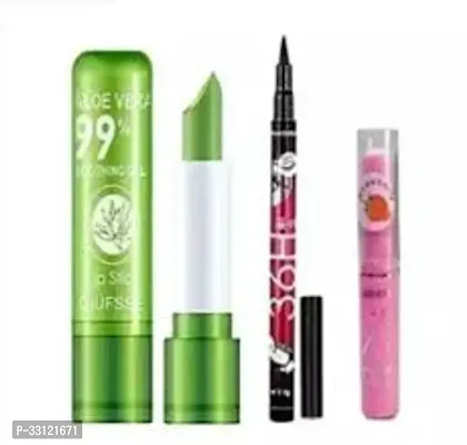 Pink Magic  Aloevera 99% soothning gel color changing lipstick 36 H Eyeliner-thumb0