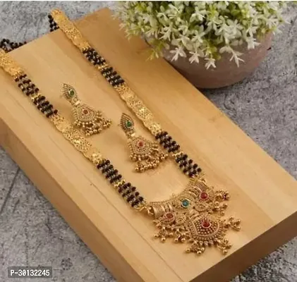 Beautiful Golden Brass Jewellery Set For Women