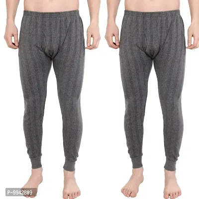 Men Lower Thermal Combo With Same Colour- Dark Grey-thumb0