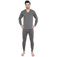 Men Lower Thermal Combo With Same Colour- Dark Grey-thumb3