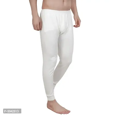 Zeffit Men Lower Thermal Combo With Same Colour- Off White-thumb2