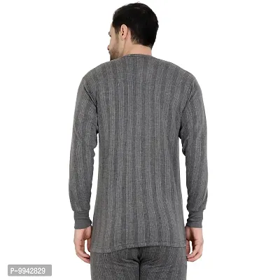 Zeffit Men's Solid Full Sleeve Top Thermal Combo /Upper Wear/Regular Fit Combo Set With Different Color- Grey  Coffee-thumb3