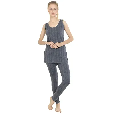Zeffit Cotton Thermal Top and Lower Set for Women