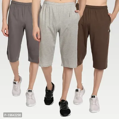 Three fourth pants for men Dark Grey waist in inches