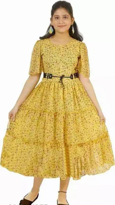 S Kay Fashion Party Dress for Girls Calf Length SE_D3