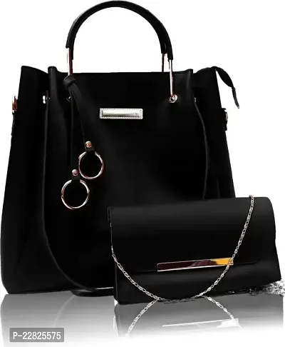 Classy Solid Handbags for Women with Sling Bag