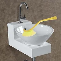 Wash Basin/Toilet seat/Sink Brush seat Cleaning Brush Set of 1 Brush-Price Incl.Shipping-thumb1