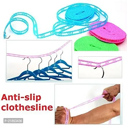 Shop India 99 5 Meters Windproof Anti-Slip Clothes Washing Line Drying Nylon Rope with Hooks-thumb3
