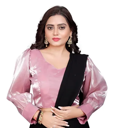 Classic Jute Silk Blouse for Women