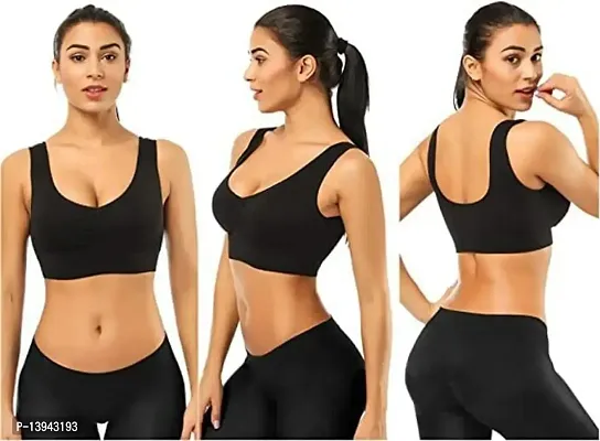 PACK OF 5 Women's NON Padded Sports Cotton Bra for Women/Girls bra