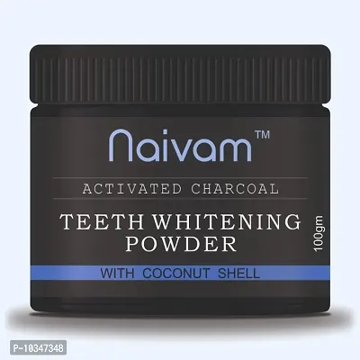 Naivam Activated Charcoal Teeth Whitening Powder - 100 gm
