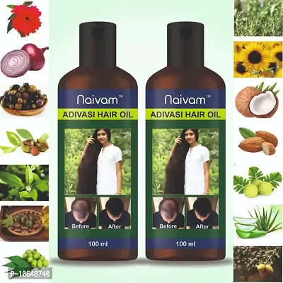 Naivam Adivasi Jadibuti Hair oil (Pack of 2 x 100ml)-thumb0