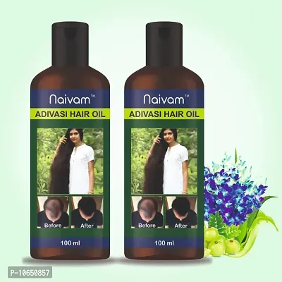 Naivam Ayurvedic herbal products Adivasi hair oil (Pack of 2 x 100ml)