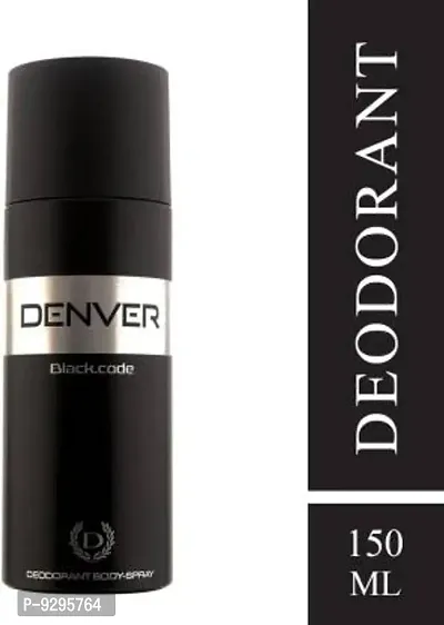 DENVER Black Code Body Deodorant Spray - For Men