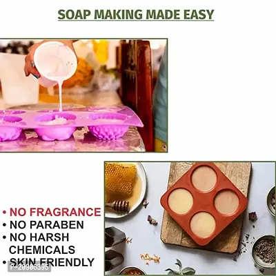 BADAHAIR? Natural Herbal Neem Soap Base Purifying Neem Soap Base For Acne | Pimples And Rashes Soap Base For Soap Making, Neem Melt  Pour Clear Transparent Glycerine Soap Base, Paraben Free ?(1KG)-thumb2