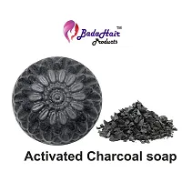 BADAHAIR? Activated Charcoal Hand Made Deep Cleansing Bath Soap For Skin Whitening, Natural Detox Face  Body Soap for Acne, Blackheads,Pimple Skin Care | Pack of 1 x 100 g.-thumb4